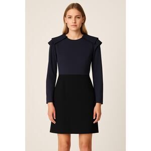 Fendi Navy Blue Long Sleeve Dress Size 38 IT | Made in Italy Designer Sheath